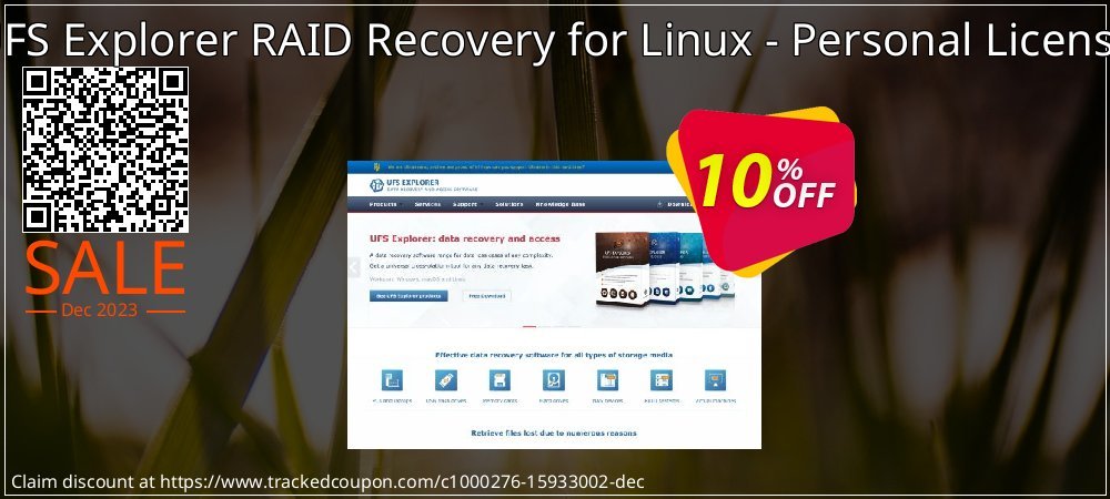 UFS Explorer RAID Recovery for Linux - Personal License coupon on April Fools Day offering discount