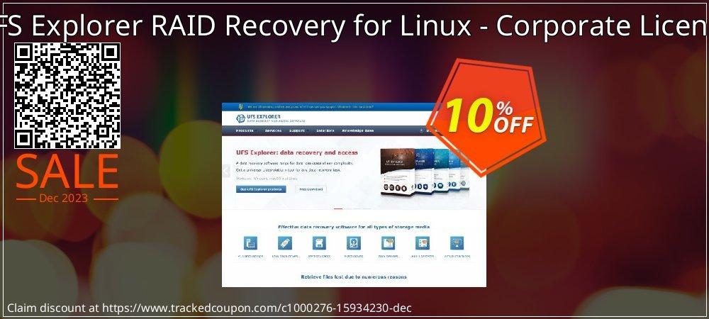 UFS Explorer RAID Recovery for Linux - Corporate License coupon on World Backup Day promotions
