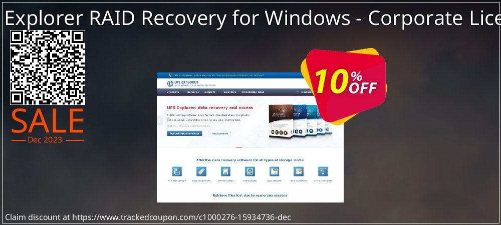 UFS Explorer RAID Recovery for Windows - Corporate License coupon on World Party Day offer
