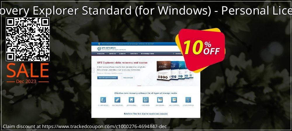 Recovery Explorer Standard - for Windows - Personal License coupon on April Fools Day offering sales