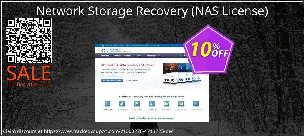 Network Storage Recovery - NAS License  coupon on National Walking Day offer