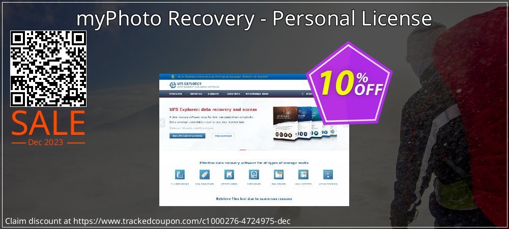 myPhoto Recovery - Personal License coupon on National Walking Day offer