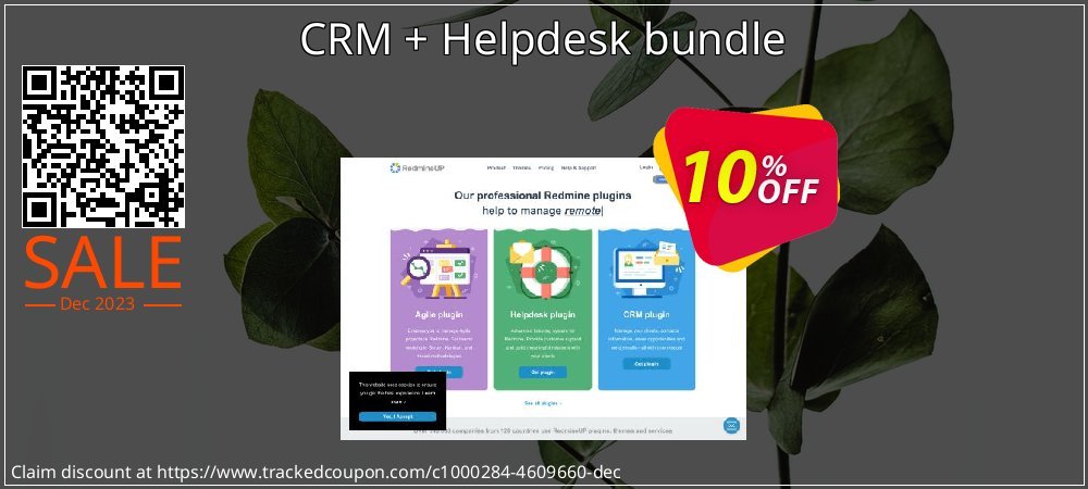 CRM + Helpdesk bundle coupon on World Backup Day offer