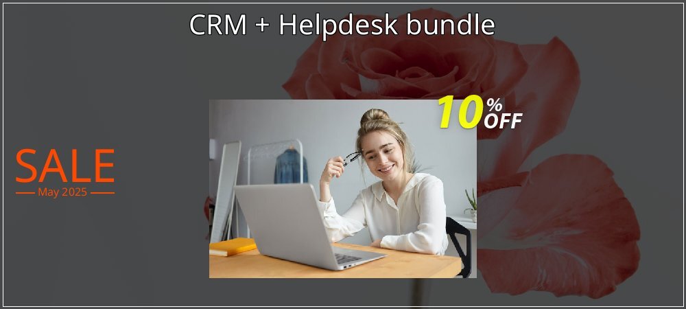 CRM + Helpdesk bundle coupon on Mother's Day offering discount