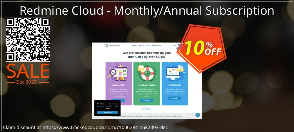 Redmine Cloud - Monthly/Annual Subscription coupon on Easter Day promotions