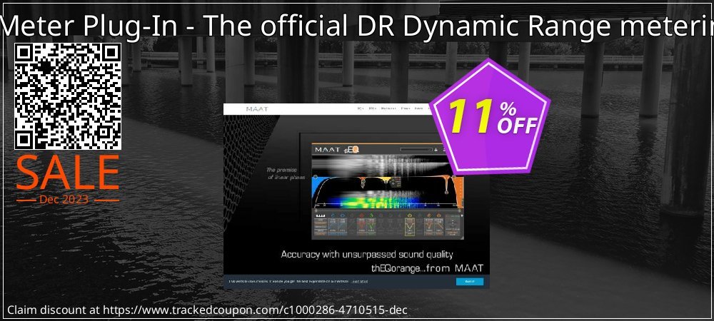MAAT DRMeter Plug-In - The official DR Dynamic Range metering plug-in coupon on Mother Day discounts