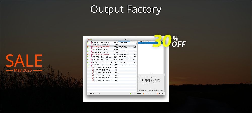 Output Factory coupon on World Password Day offering discount