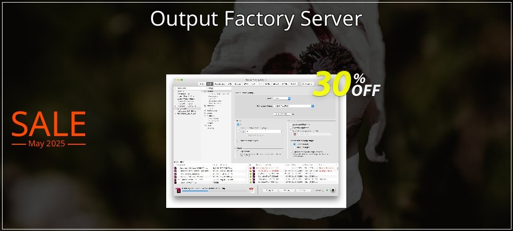 Output Factory Server coupon on Mother Day offer