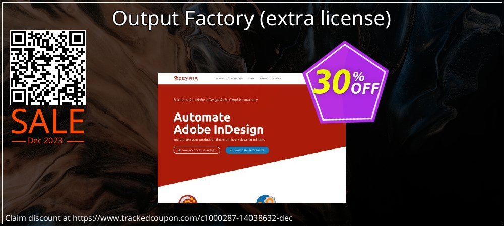 Get 30% OFF Output Factory (extra license) discount