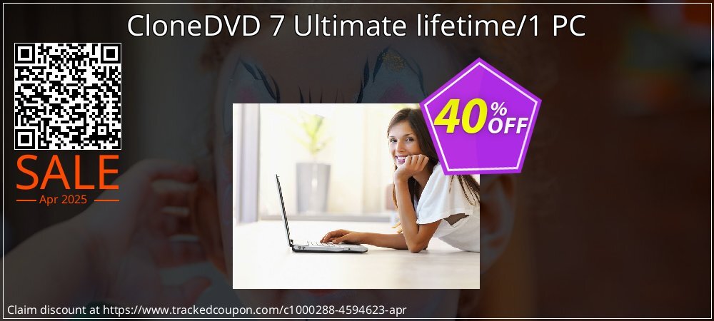 CloneDVD 7 Ultimate lifetime/1 PC coupon on Easter Day sales