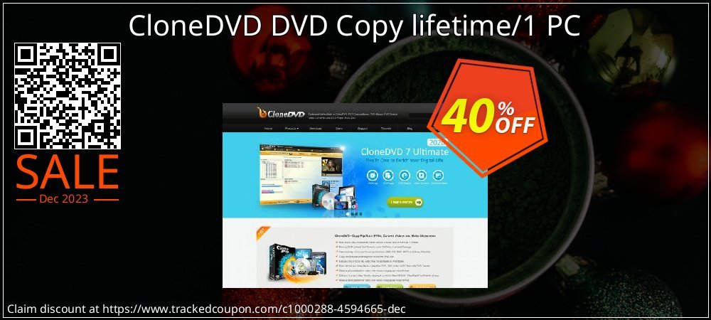 CloneDVD DVD Copy lifetime/1 PC coupon on Mother Day discounts