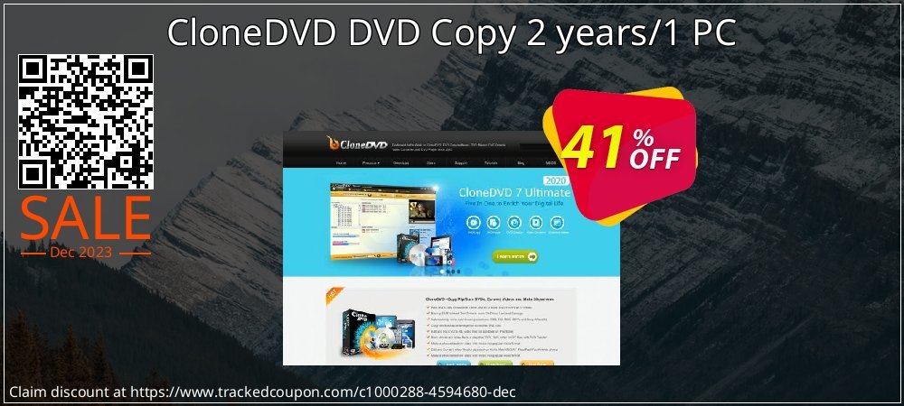 CloneDVD DVD Copy 2 years/1 PC coupon on National Walking Day discount