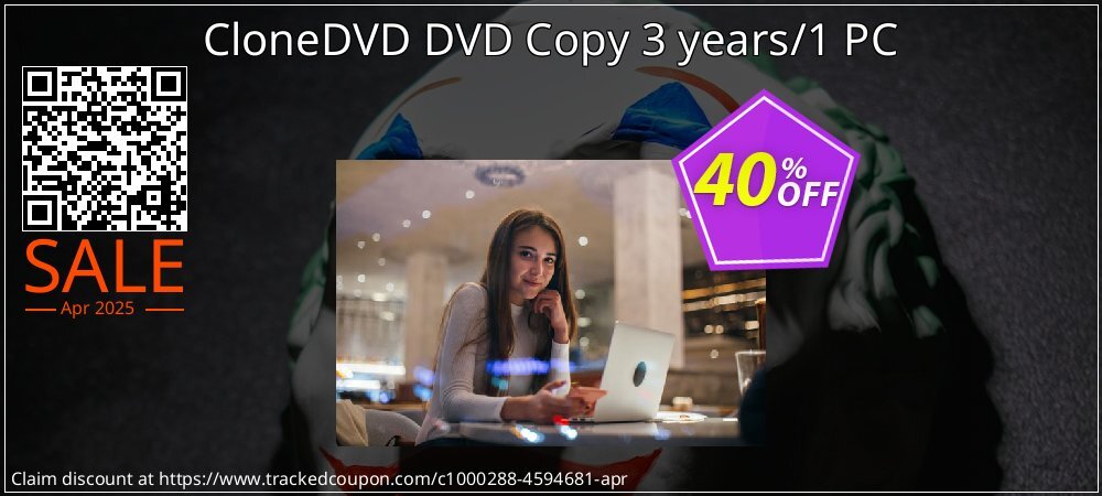 CloneDVD DVD Copy 3 years/1 PC coupon on National Loyalty Day offering sales