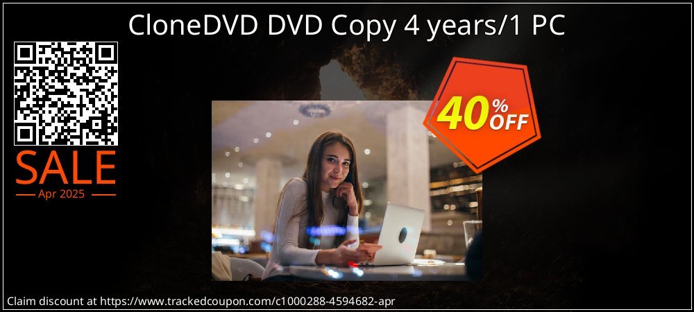 CloneDVD DVD Copy 4 years/1 PC coupon on April Fools' Day offering sales