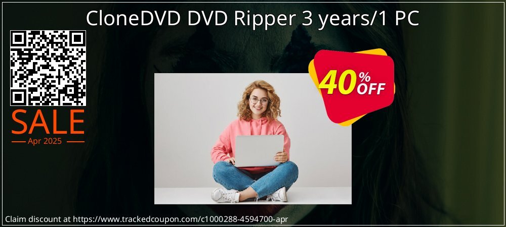 CloneDVD DVD Ripper 3 years/1 PC coupon on Mother Day super sale