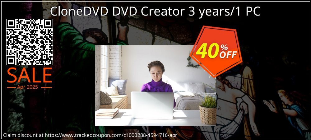 CloneDVD DVD Creator 3 years/1 PC coupon on National Loyalty Day offering discount