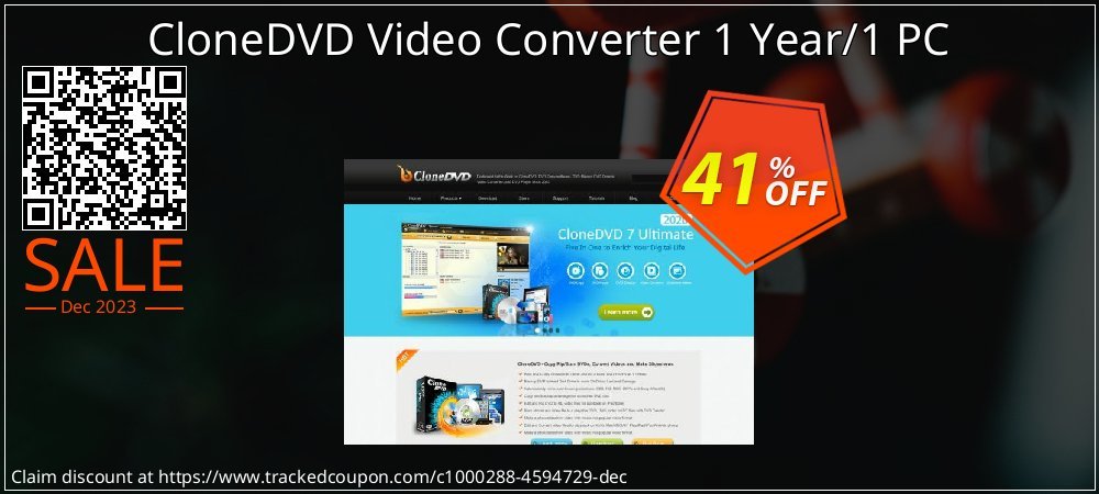 CloneDVD Video Converter 1 Year/1 PC coupon on World Password Day promotions