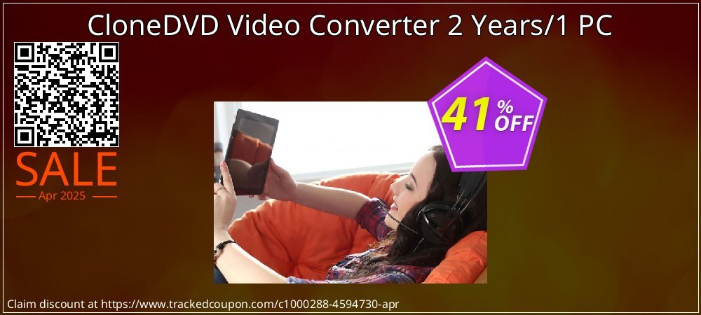 CloneDVD Video Converter 2 Years/1 PC coupon on Mother Day sales