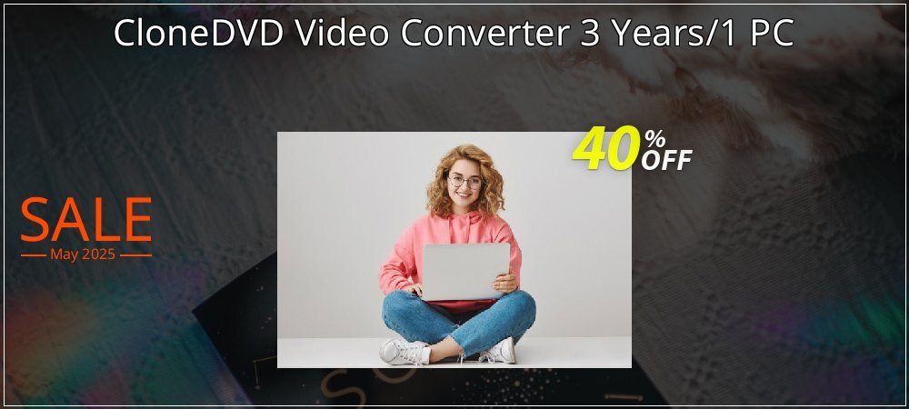 CloneDVD Video Converter 3 Years/1 PC coupon on World Party Day sales