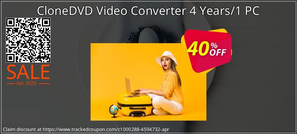 CloneDVD Video Converter 4 Years/1 PC coupon on April Fools' Day deals