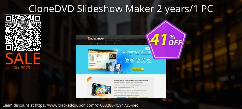 CloneDVD Slideshow Maker 2 years/1 PC coupon on National Walking Day offering discount