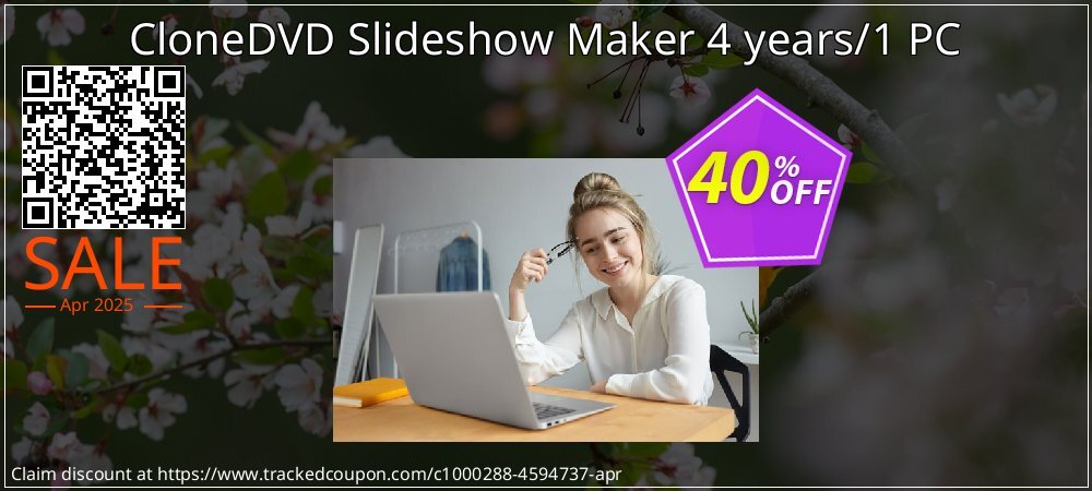CloneDVD Slideshow Maker 4 years/1 PC coupon on Working Day discounts