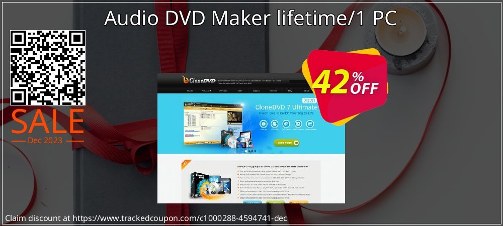 Audio DVD Maker lifetime/1 PC coupon on World Party Day deals