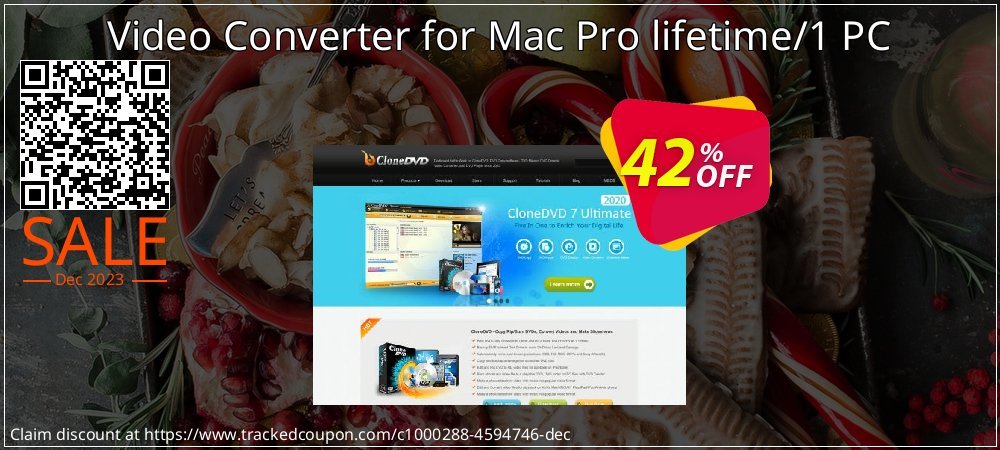 Video Converter for Mac Pro lifetime/1 PC coupon on National Loyalty Day discounts