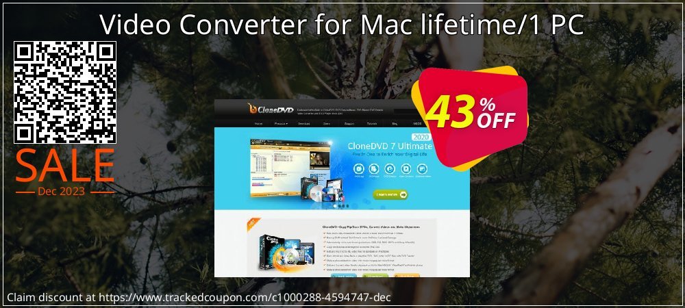 Video Converter for Mac lifetime/1 PC coupon on April Fools' Day discounts