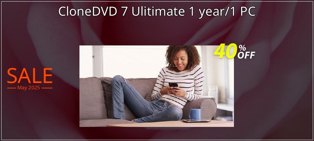 CloneDVD 7 Ulitimate 1 year/1 PC coupon on Constitution Memorial Day offering discount