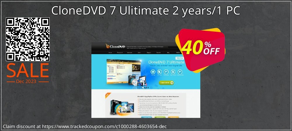 CloneDVD 7 Ulitimate 2 years/1 PC coupon on World Password Day offering sales