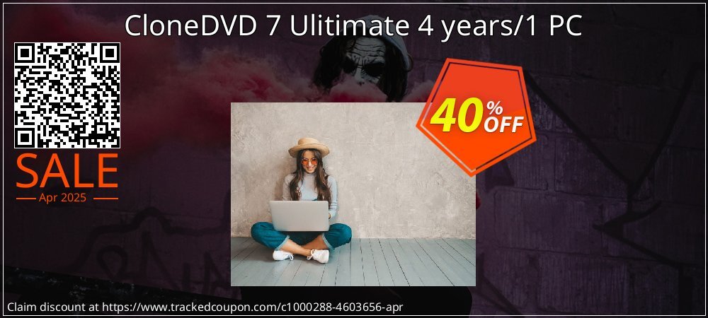 CloneDVD 7 Ulitimate 4 years/1 PC coupon on Palm Sunday offering sales