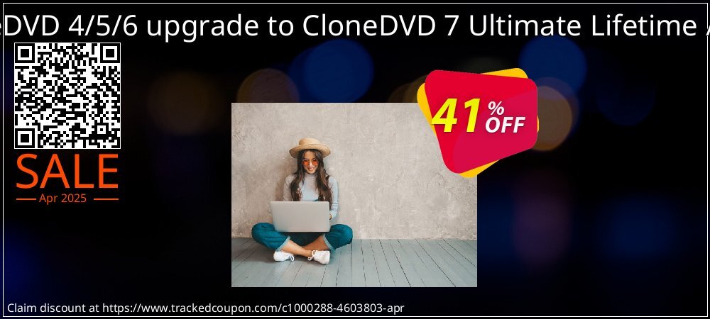 CloneDVD 4/5/6 upgrade to CloneDVD 7 Ultimate Lifetime / 1 PC coupon on Easter Day sales