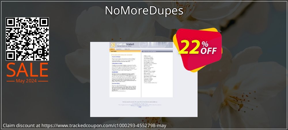 NoMoreDupes coupon on Easter Day discount