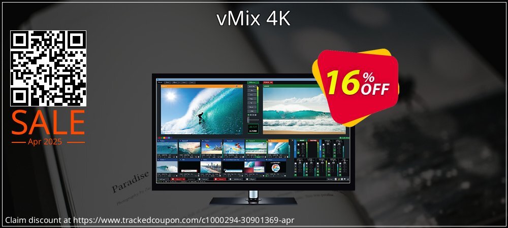 vMix 4K coupon on Tell a Lie Day offering discount