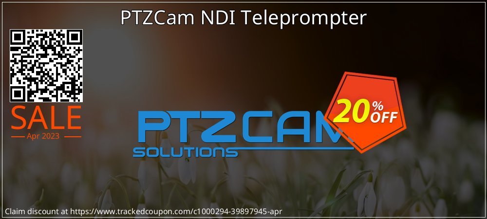 PTZCam NDI Teleprompter coupon on National Walking Day sales
