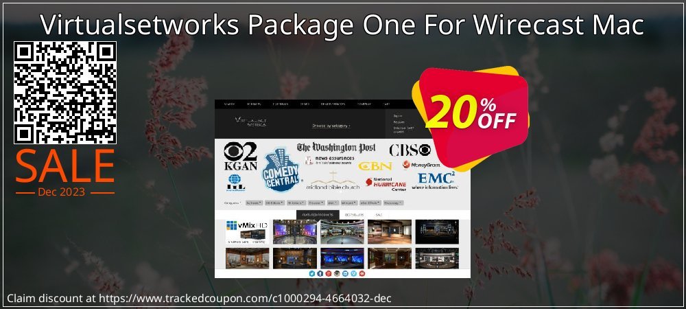Virtualsetworks Package One For Wirecast Mac coupon on Working Day promotions