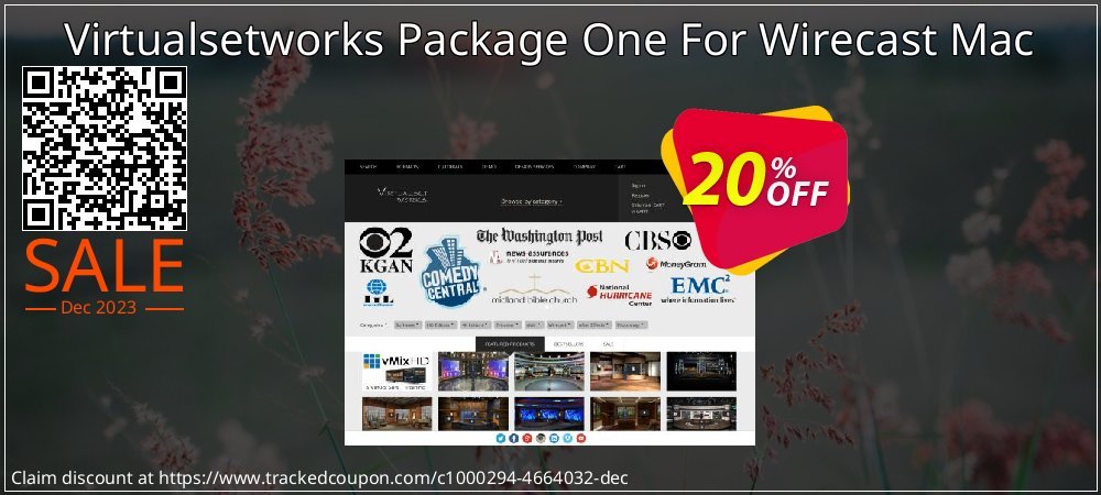 Virtualsetworks Package One For Wirecast Mac coupon on April Fools' Day discounts