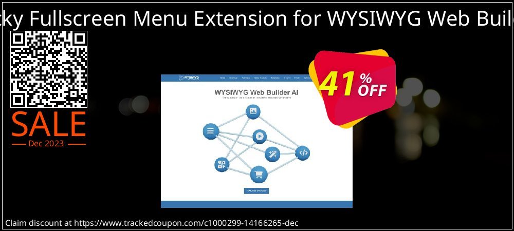 Sticky Fullscreen Menu Extension for WYSIWYG Web Builder coupon on National Walking Day sales