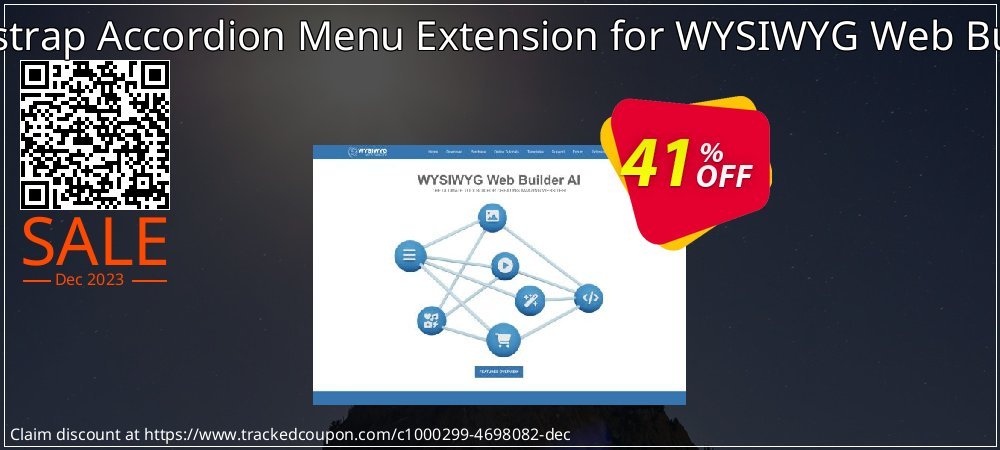 Bootstrap Accordion Menu Extension for WYSIWYG Web Builder coupon on April Fools' Day super sale