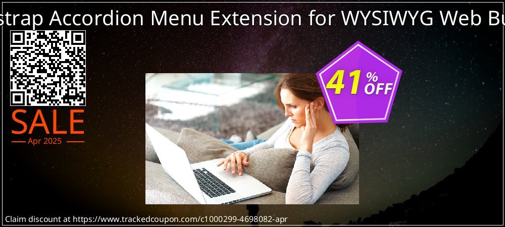 Bootstrap Accordion Menu Extension for WYSIWYG Web Builder coupon on April Fools' Day super sale