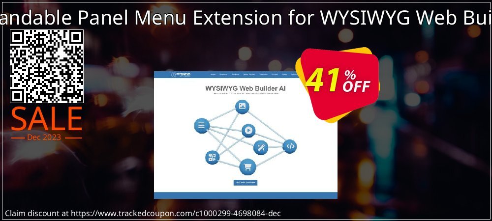 Expandable Panel Menu Extension for WYSIWYG Web Builder coupon on April Fools' Day discounts