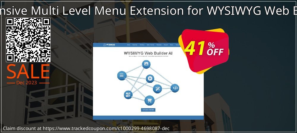 Responsive Multi Level Menu Extension for WYSIWYG Web Builder coupon on April Fools Day deals