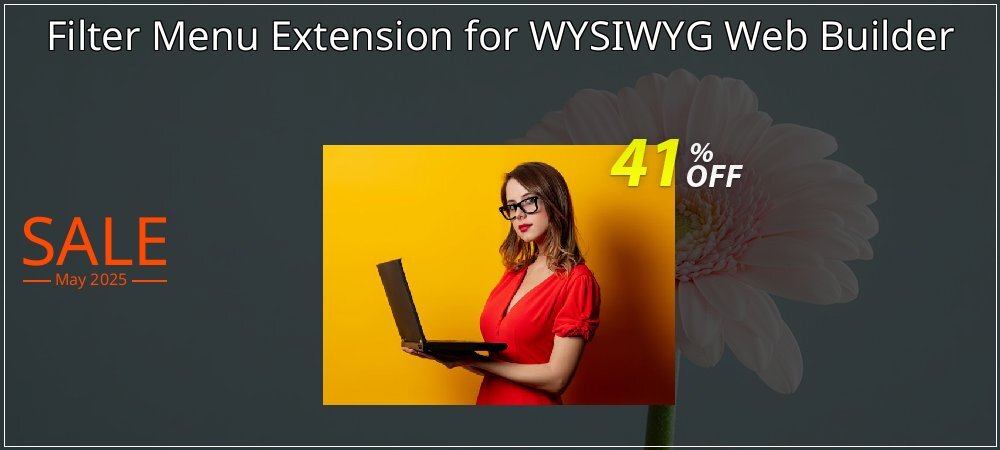 Filter Menu Extension for WYSIWYG Web Builder coupon on National Smile Day sales