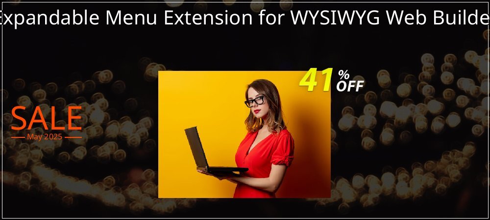 Expandable Menu Extension for WYSIWYG Web Builder coupon on Mother's Day offering discount