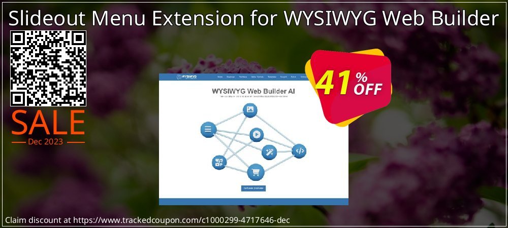 Slideout Menu Extension for WYSIWYG Web Builder coupon on World Party Day offering discount