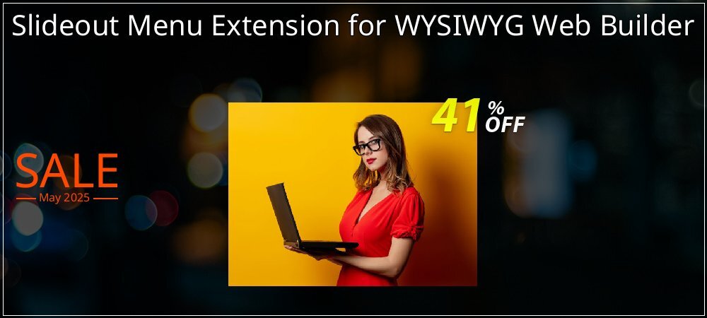 Slideout Menu Extension for WYSIWYG Web Builder coupon on World Party Day offering discount