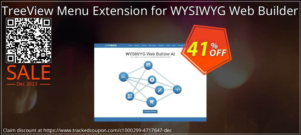 TreeView Menu Extension for WYSIWYG Web Builder coupon on April Fools' Day offering sales