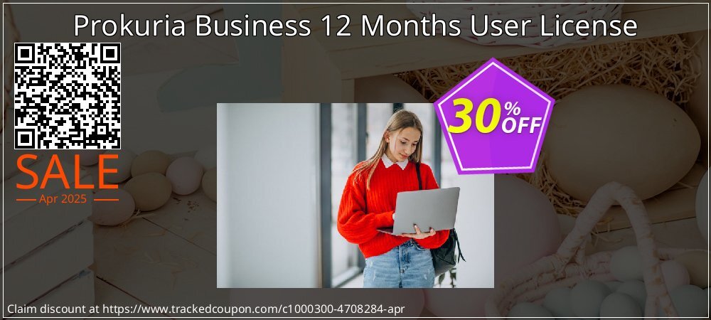 Prokuria Business 12 Months User License coupon on National Smile Day offering discount