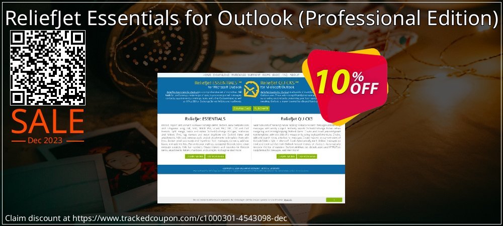 ReliefJet Essentials for Outlook - Professional Edition  coupon on Constitution Memorial Day offering sales